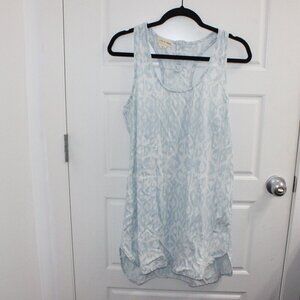 3/$30 Cloth & Stone Tencel Chambray Sleeveless Leopard Print Dress Medium
